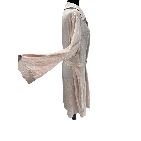 Shein Curve 1x Button Down shirt dress Cream - Picture 3 of 5